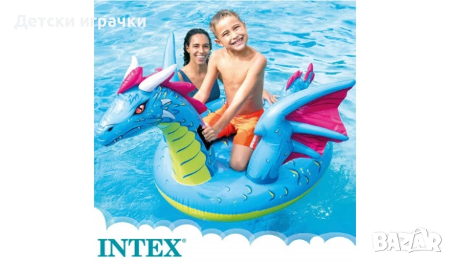 Надуваема играчка Дракон INTEX, 201 х 191см, снимка 3 - Басейни и аксесоари - 51102695