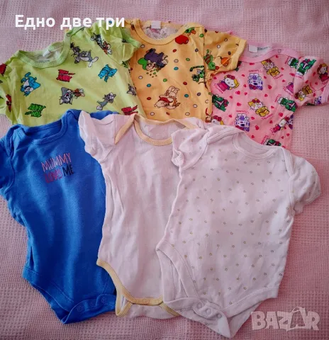 Бебешка бодита и др 74-86 Обща цена.20 лв., снимка 2 - Бодита за бебе - 49544742