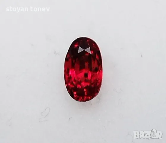 Интензивен оранжево червен рубин - 0.77кт.! Сертифициран! Нов! , снимка 8 - Други - 47210513