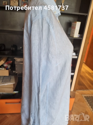 Дамска  ленена дълга риза(туника) Jean Paul, размер L, снимка 4 - Туники - 51666764