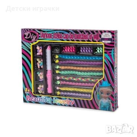 Комплект за прически фризьорски с 8 плитки, снимка 3 - Други - 52684455