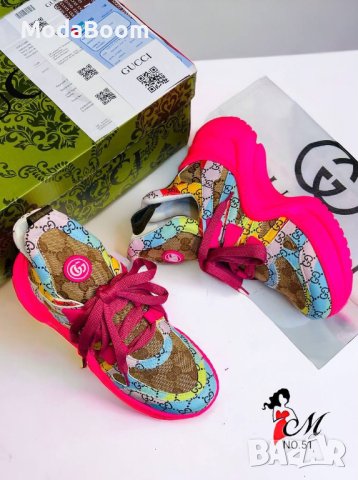 ✨🩷Gucci стилни розови дамски обувки🩷✨, снимка 2 - Маратонки - 43771067