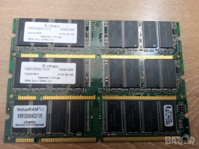 128 mb SDRAM Infineon, CL3, едностранна, PC133 , снимка 1
