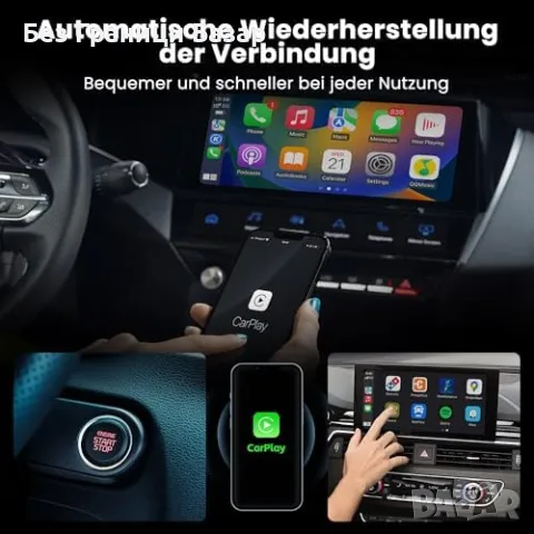 Нов Безжичен CarPlay/Android Auto адаптер MMB PRO с видео стрийминг, снимка 4 - Друга електроника - 50186921