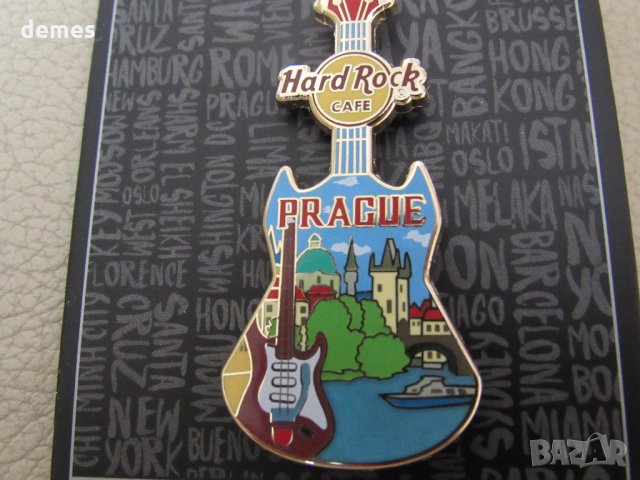 Оригинална метална значка Hard Rock Cafe Прага,чехия, снимка 5 - Други ценни предмети - 27598446