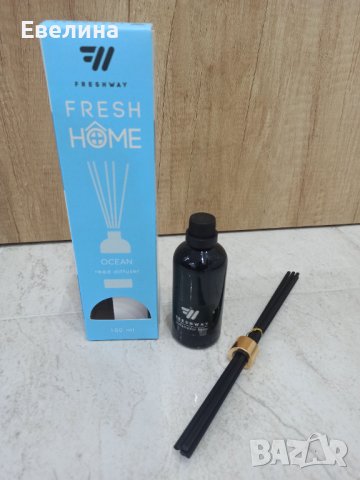 Freshway дифузер парфюм за дом с пръчици 100 мл - Океан, снимка 5 - Ароматизатори - 37942858
