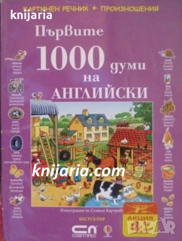 Първите 1000 думи на Английски: Картинен речник, снимка 1 - Детски книжки - 30569094