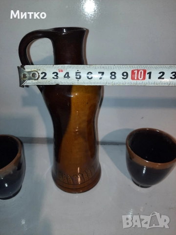Ретро керамични Битови сервизи за ракия и вино, снимка 13 - Сервизи - 52860914
