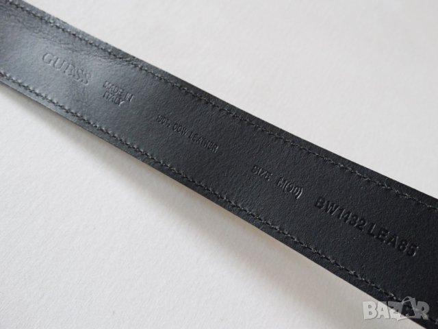 GUESS Made in Italy Leather Belt Дамски Колан Естествена Кожа M (90), снимка 11 - Колани - 26747483