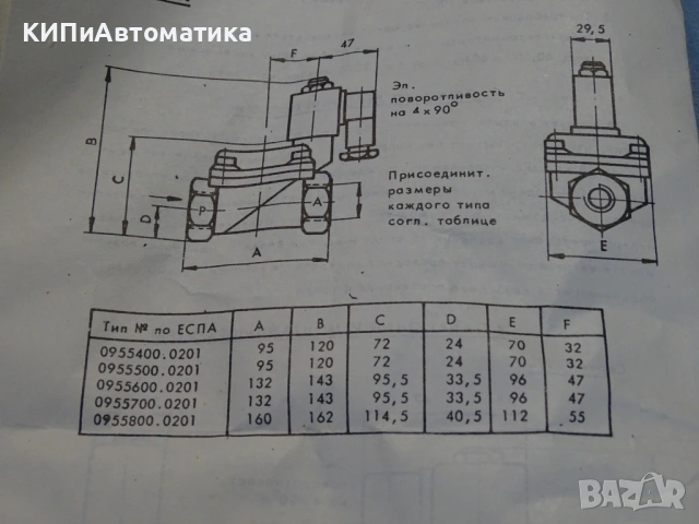 магнет вентил ”ЗИТА” Русе тип 9201800.0201 G1/4 220VAC/110VDC, снимка 10 - Резервни части за машини - 53166264
