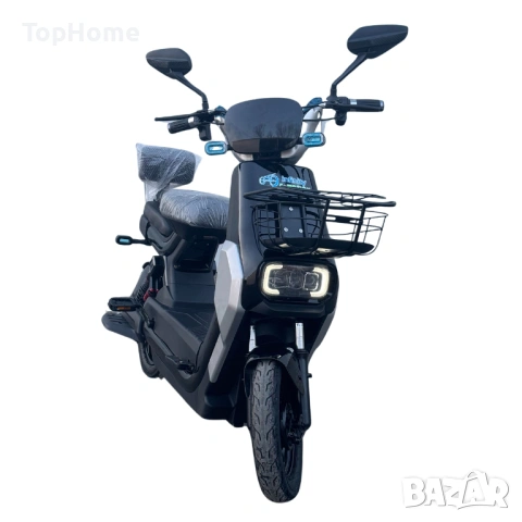 Електрически скутер GT-1000 1200W (Черен) 2026, снимка 3 - Мотоциклети и мототехника - 53015524