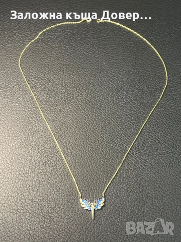 Златно колие феникс  14 карата 585 zlatni gold Fenix, снимка 5 - Колиета, медальони, синджири - 52829669