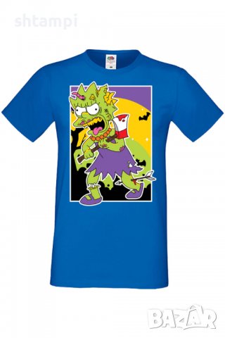 Мъжка тениска The Simpsons Lisa Simpson 01,Halloween,Хелоуин,Празник,Забавление,Изненада,Обичаи,, снимка 4 - Тениски - 38136856