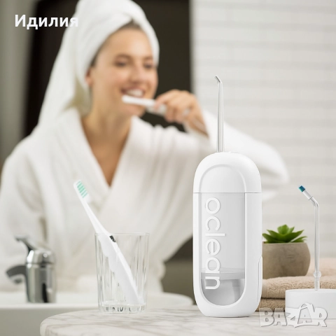 Зъбен душ Oclean W10 Lite, 2бр накрайника, 3 режима, 150мл, снимка 5 - Други - 51699648