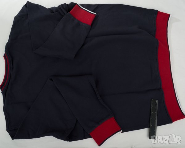 Мъжка блуза от памук в тъмносиньо и червено Jimmy Sanders - 3XL, снимка 5 - Блузи - 43084127