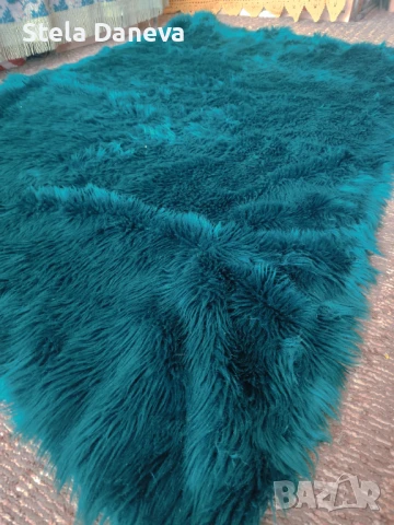 Тъмнозелен губер / покривка за легло 195Х125см, снимка 2 - Покривки за легло - 51296707