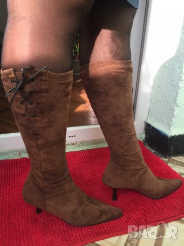 ботуши от кадифе Sahara, снимка 3 - Дамски ботуши - 26864963