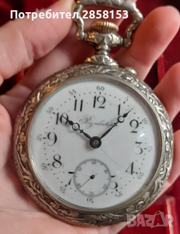 Голям старинен Швейцарски джобен часовник, снимка 5 - Антикварни и старинни предмети - 52400478