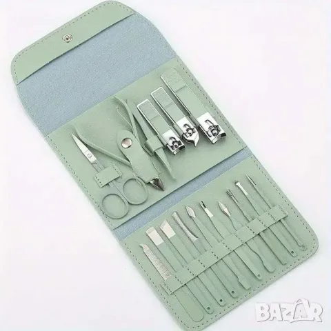 Комплект за маникюр и педикюр - 16 части, снимка 2 - Педикюр и маникюр - 47295990