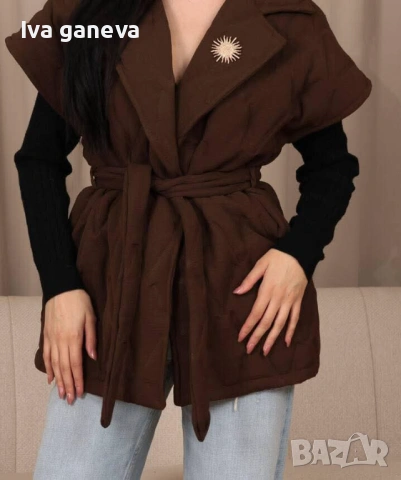 Елек с брошка , снимка 2 - Елеци - 53141501