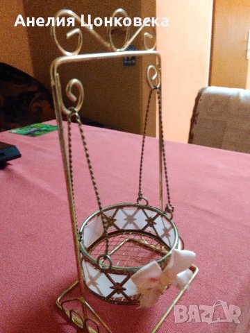 Метален сувенир люлка, снимка 1