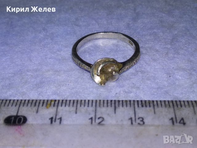 ИЗЯЩЕН СКЪПОЦЕНЕН СРЕБЪРЕН ФИН ПРЪСТЕН СРЕБРО 925 с ФАСЕТИРАНИ ИСКРЯЩИ ЦИРКОНИ 40575, снимка 7 - Пръстени - 43223392
