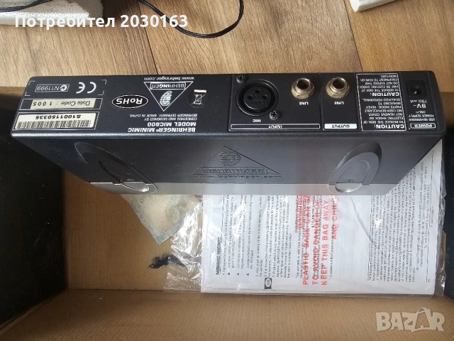 Behringer Mini Mic 800, снимка 5 - Други - 51296621