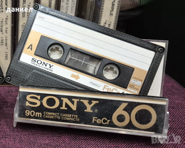 10 бр. аудио касети SONY FeCr 60 – TYPE I – нормална лента - TOP модел японски касети с рок музика, снимка 2 - Аудио касети - 53224722