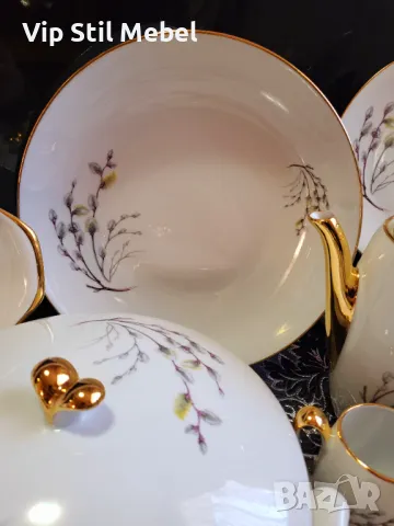 Френски сервиз за хранене и кафеLIMOGES , снимка 6 - Сервизи - 47603012