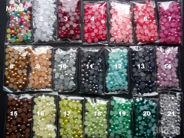 Перли, полуперли 5мм 100 бр, снимка 2 - Декорация за дома - 17882711