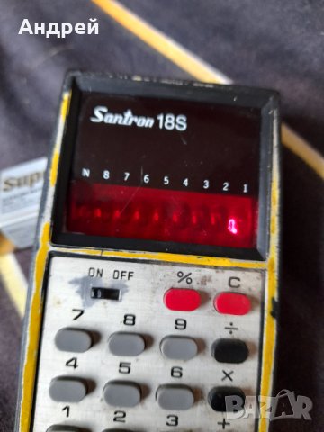 Стар калкулатор Santron 18S, снимка 7 - Други ценни предмети - 43450332