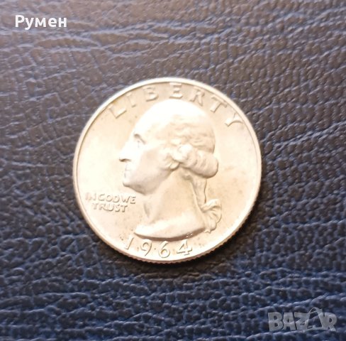 Quarter Dollar 1964-D., снимка 1 - Нумизматика и бонистика - 44012979