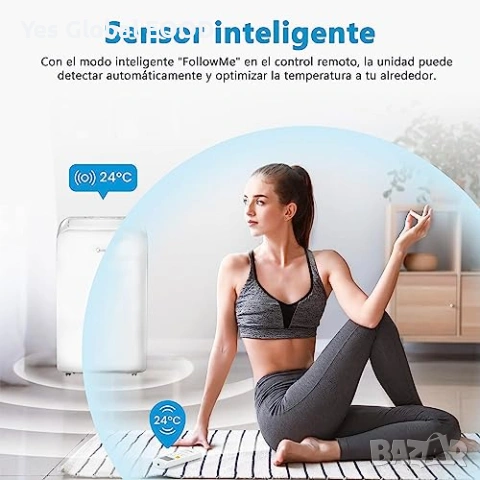 MIDEA Silent мобилен климатик 12000 BTU с евакуация  Описание:  MIDEA Silent 12000 BTU е мобилен кли, снимка 8 - Климатици - 53095987