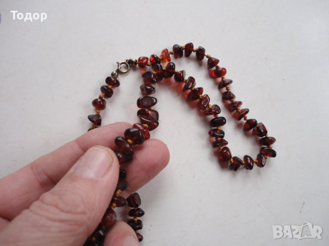 Страхотно колие гердан балтийски кехлибар 3, снимка 2 - Колиета, медальони, синджири - 52838904