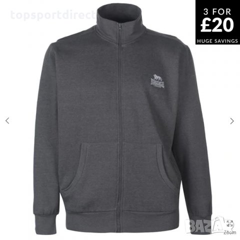 Спортно горнище с цип/висока яка Lonsdale 2stripe внос Англия., снимка 1