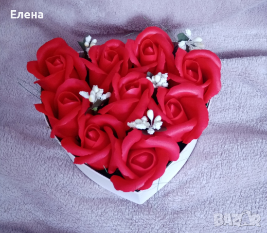 Декорация с ароматни сапунени рози , снимка 2 - Подаръци за жени - 44876281