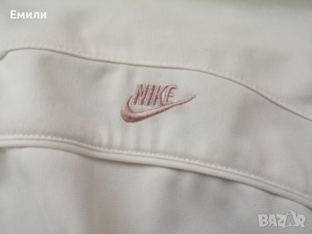 Nike оригинален дамски суичър с цип в бял цвят р-р XL, снимка 4 - Спортни екипи - 43091675