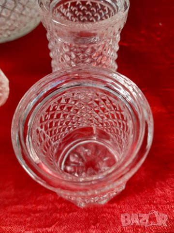 Стари стъклен сервиз , снимка 3 - Антикварни и старинни предмети - 32895326