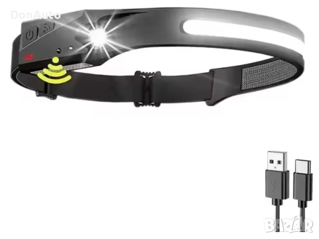 Сензорен LED челник с 5 режима, снимка 3 - Аксесоари и консумативи - 51634896