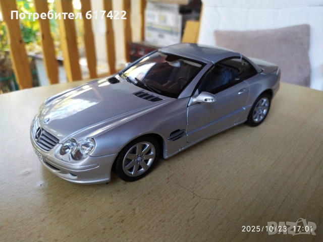 1:18 Метален модел на Mercedes-Benz SL , R230, Minichamps, снимка 6 - Колекции - 52166835