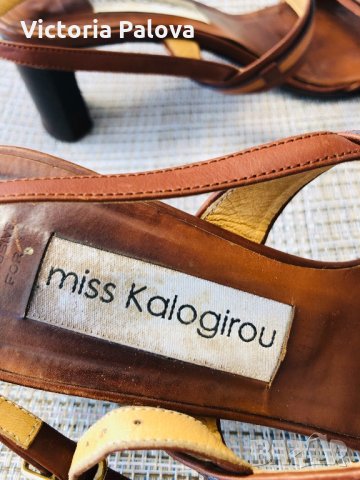 🇮🇹 Изключително удобни скъпи сандали MISS KALOGIROU, снимка 4 - Дамски елегантни обувки - 26382438