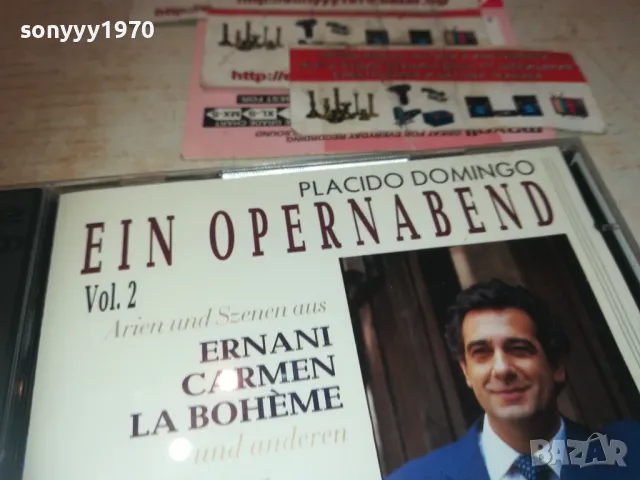 PLACIDO DOMINGO X2 CD-MADE IN ITALY-ВНОС GERMANY 3110241928, снимка 6 - CD дискове - 47791730