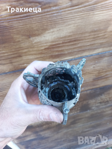 ВЪЗРОЖДЕНСКО СРЕБЪРНО КАНДИЛО РЕЛИГИЯ, снимка 4 - Антикварни и старинни предмети - 44877276