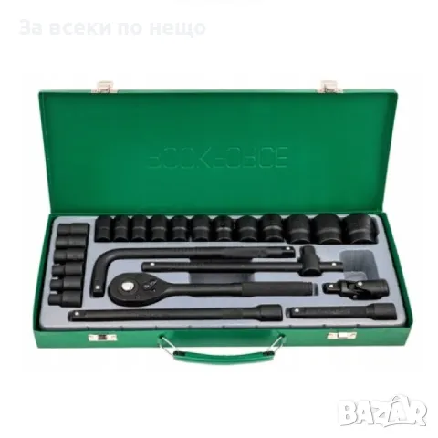 Гедоре с ударни вложки 24 части 1/2'' RockForce, снимка 5 - Гедорета - 50346341