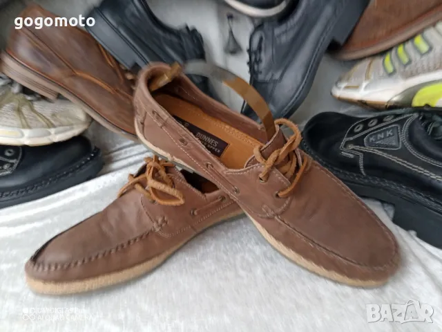 мъжки мокасини DUNNES, естествена кожа, 43 - 44, снимка 13 - Мокасини - 47825806