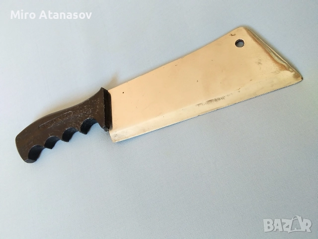 Български сатър МЗ Хан Тервел неръжд., снимка 2 - Антикварни и старинни предмети - 52841539