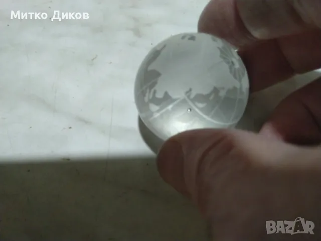Кристална топка на земното кълбо фи 40мм, снимка 6 - Декорация за дома - 48998193