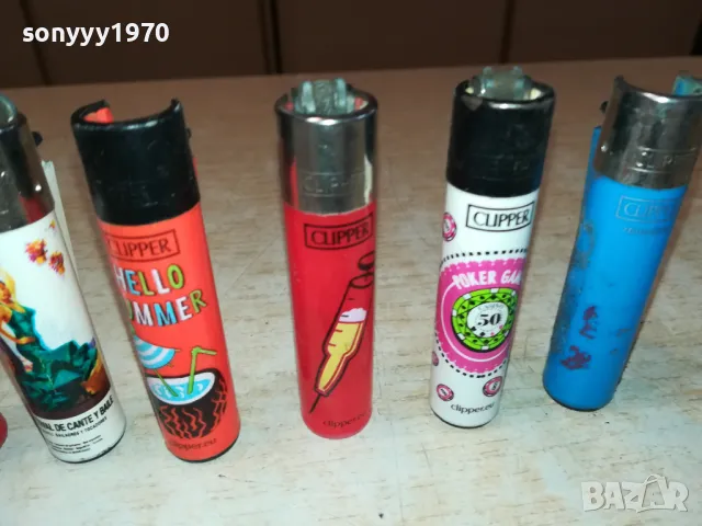 CLIPPER ЛОТ 4-КОЛЕКЦИОНЕРСКИ ЗАПАЛКИ 10БР 2312241241, снимка 9 - Колекции - 48441166