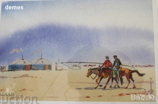 Серия традиционни картини живопис - Монголия, снимка 2 - Картини - 43187736