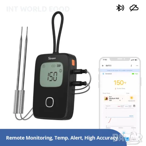 SONOFF BBQ Термометър за месо | BMT01, снимка 14 - Други стоки за дома - 50386127